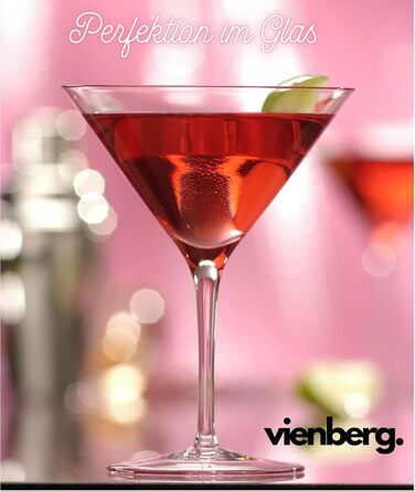 Набір склянок для коктейлів Martini 175 мл | Професійний ресторанний посуд Gastro якості | Для Martini, Cosmopolitan, Manhattan, Margarita, Sidecar (6 шт.)