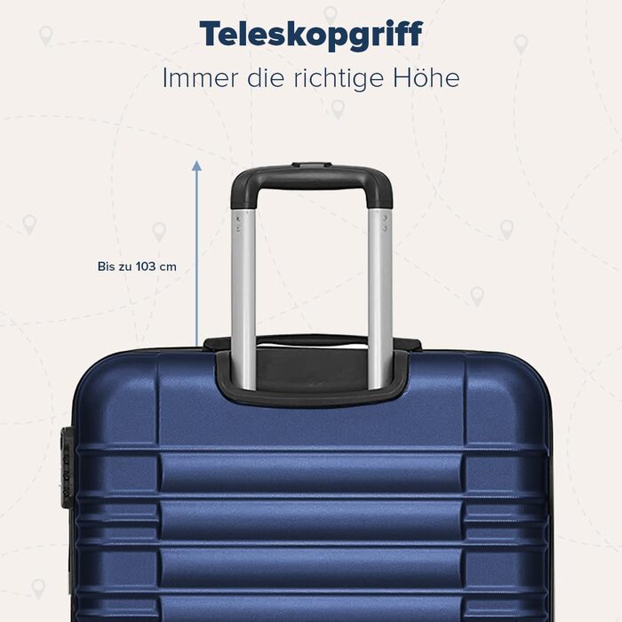 Набір валіз TRVLMORE 3 в 1: маленька, середня, велика, сірий колір. Валізи з твердим корпусом, 55x40x20 см (ручна поклажа).