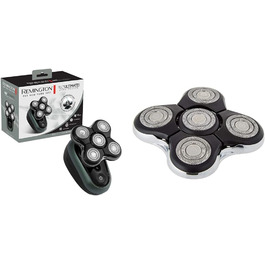 Електричний голєва машина Remington Glatzen Rasierer XR1600 з турбо-функцією та змінний насадка SPR-RX5 для гоління голови