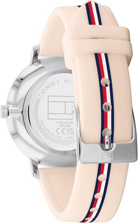 Годинник Tommy Hilfiger для жінок з кварцовим механізмом та сталевим браслетом (ланцюговим або сітчастим), з шкіряним або силіконовим ремінцем (рожевий, силікон)