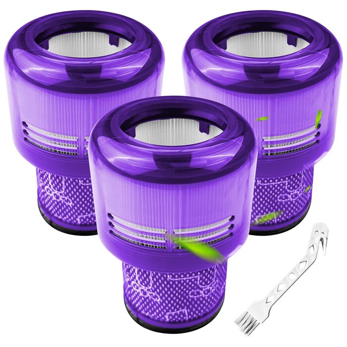 Фільтр для пилососа Dyson V11/V15 (3 шт.) - HEPA, миючий, сумісний з Animal Torque Drive, No.970013-02