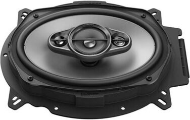 Автомобільні коаксіальні динаміки Pioneer TS-A6960F 6x9 дюймів, 4-смугові, 450Вт, комплект з 2-х, потужний звук, висока чутливість, монтаж 72 мм, решітка в комплекті