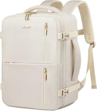 Рюкзак LOVEVOOK для жінок, ручна поклажа, 40x30x20 см, 24л, для ноутбука 14 дюймів, для подорожей, бізнес-рюкзак, бежевий