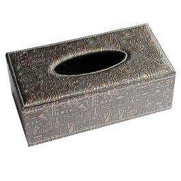 Тримач для серветок зі шкіри, стильний, міцний, для дому, офісу, автомобіля. Тримач для тканинних серветок, прямокутний, ретро-дизайн (1 шт.)