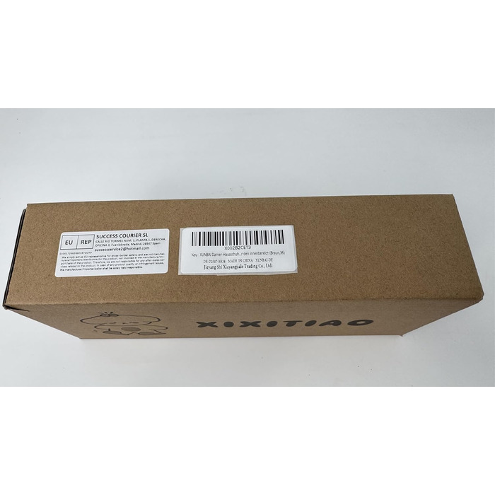 Жіночі халапи з бавовни з закритим носком - Зручна антиковзна підошва, дихаючі для дому, Колір: Коричневий, Розмір: 40/41 EU