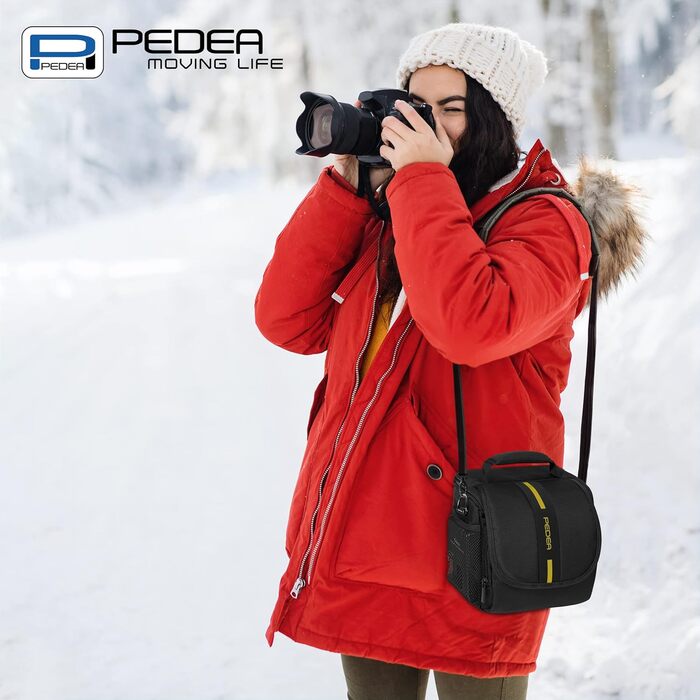 Сумка для фотоапарата Pedea Essex для DSLR/SLR/DLSM камер з об'єктивами та аксесуарами (жовта, розмір M)
