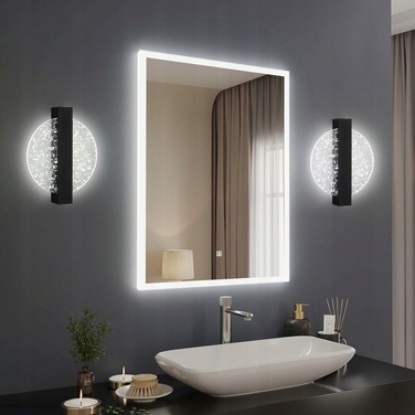 Стіна LED-бра AjieQaQ чорне, сучасне, внутрішнє, 12Вт, 1500Лм