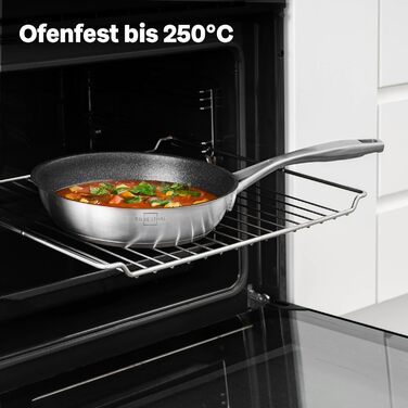 Silberthal Induction Nonstick Fry Pan - 24cm Stainless Steel - Compatible with All Cooktops & Oven Safe