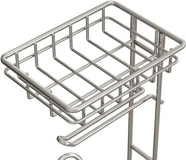 Тримач туалетного паперу TreeLen Mega Roll з нержавіючої сталі, тримач серветок та журналів, хромований, на 4 рулони