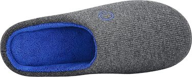 Тапочки Mishansha зимові утеплені з піною пам'яті для дому та вулиці, розмір 36-47, сірий та синій кольори