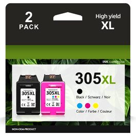 Картриджі 305 XL сумісні з HP Deskjet 2700, 2800, 4200 та Envy 6000, 6400 (чорний та кольоровий), комплект