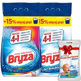 Пральний порошок Bryza 4в1 Color White, 13,65 кг (210 прань)