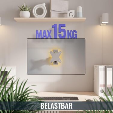 Настінне кріплення для монітора RICOO S1511 13-34 дюйми, поворотне, VESA 75x100 мм