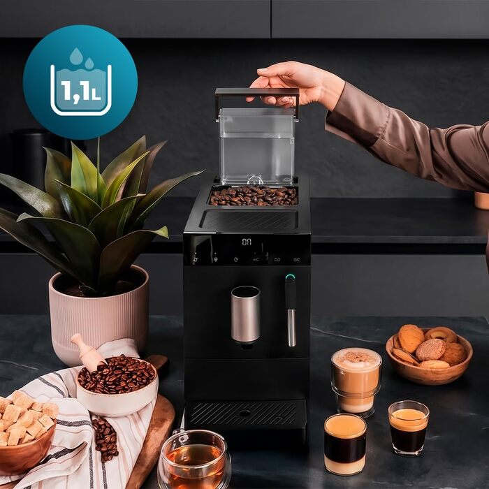 Кавомашина автоматична Cecotec Cremmaet Compact Elite 19 Bar з млинком для зерен та термоблоком