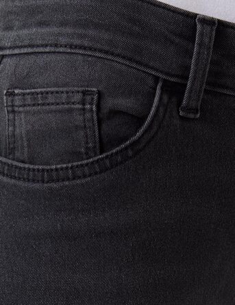 Джинси скінні ONLY ONLBLUSH Wash Black, середньої посадки, 7/8 довжини (L/32L)