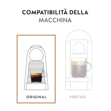 Кава Nespresso Roma-Kapseln Lungo Nestlé 10 шт. (5 шт. в упаковці) (Firenze Arpeggio, 50 г (10 шт. в упаковці))