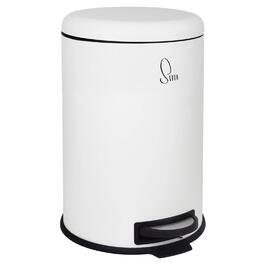 Сміттєве відро SVITA T20 з нержавіючої сталі, 20 літрів, з педаллю, для кухні (біле)