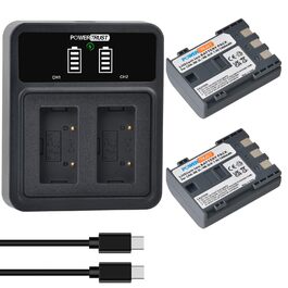 Акумулятор Canon NB-2L/NB-2LH 1400mAh + LED подвійний зарядний пристрій для EOS 350D/400D/PowerShot G7/G9/S30-S80