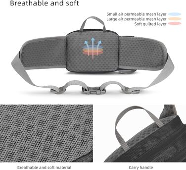 Спортивна поясна сумка на пояс для собак, для тренувань, велосипеду, бігу, піших прогулянок, чоловіча/жіноча (Чорний)