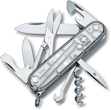 Мультитул Victorinox Climber, Швейцарський ніж, 14 функцій, з прозорим корпусом
