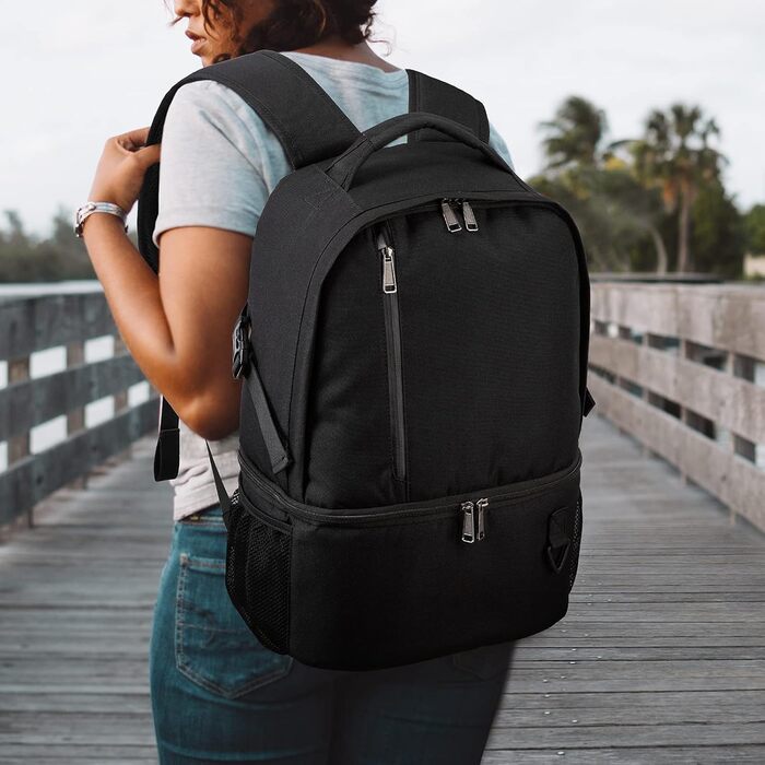 28L Insulated Cooler Backpack - Double Layer Small Thermal Backpack for Camping, Picnic, and Travel