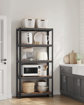 SONGMICS 2-Tier Industrial Bookshelf & Storage Rack - 40 x 90 x 180 cm