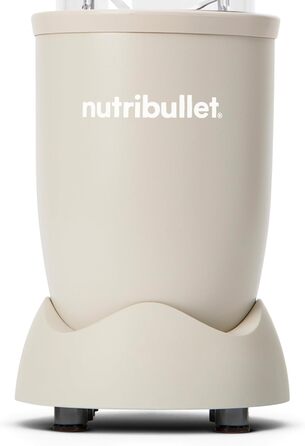 NutriBullet Pro 900, Electric Blender, Food Processor, Smoothie Blender, Multi-Function Blender, 900W Power, 900ml and 710ml Cups, Matte Sand, NB910MASN Matte Sand Packaging with Accessories