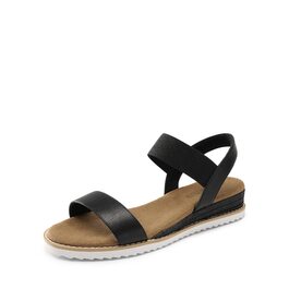 Жіночі сандалі DREAM PAIRS на еластичних ремінцях, чорні, 43 EU - зручні для відпочинку та прогулянок
