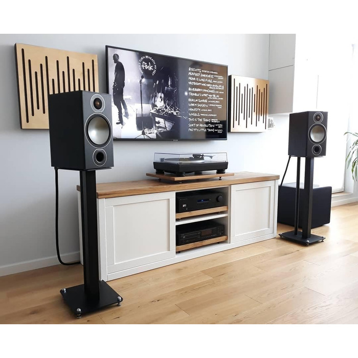 Акустичні панелі з натурального дерева Bluetone Acoustic WaveFuser Wood, 50x50 см, світлий дуб