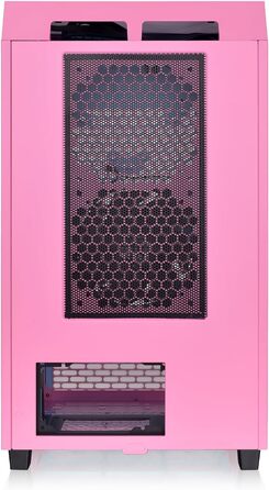 Корпус Thermaltake The Tower 200 Turquoise Mini-ITX з вертикальним оглядом, скло Temperd Glass, 280мм підтримка AIO, GPU до 380мм, турквіс