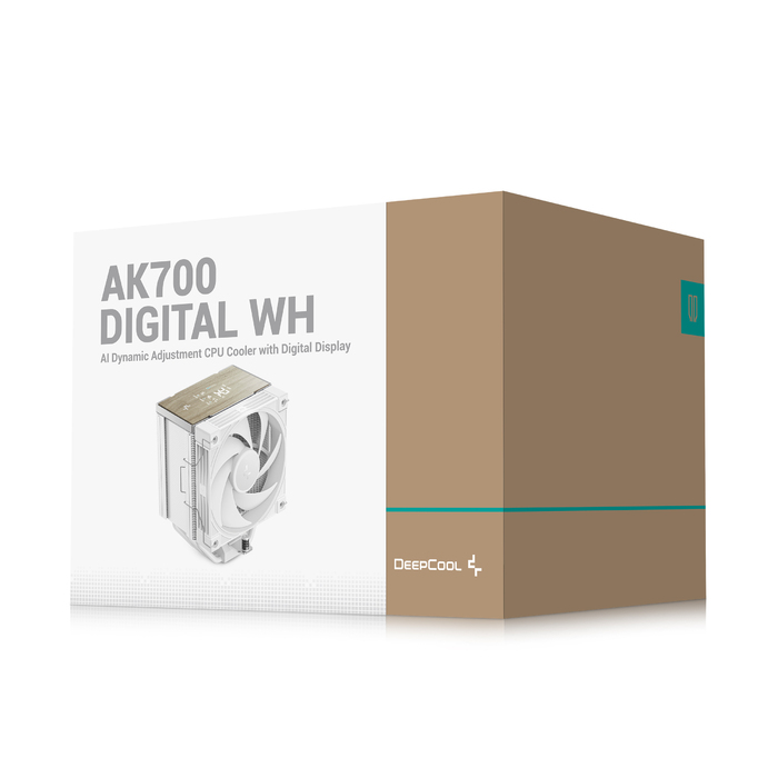 Кулер для процесора DeepCool AK700 Digital White — повітряне охолодження