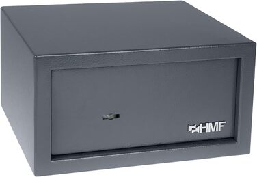 Шафа-сейф HMF 49200-11 з ключем, меблевий сейф | 31 x 17 x 25 см, антрацит