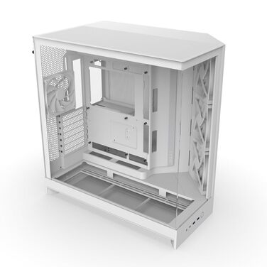 NZXT H9 Flow (2025) – великий корпус для ПК Mid-Tower з двома камерами, підтримка 420мм радіатора, 3 x 140мм та 1 x 120мм вентилятори, загартоване скло, готовність до Back-Connect