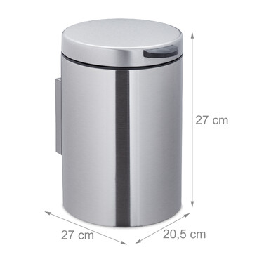 Relaxdays Cosmetic Containers Wall Mounting 5 Liter