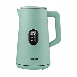 Електричний чайник Raven EC024M, 1800 Вт, 1.5 л, з регулюванням температури, зелений