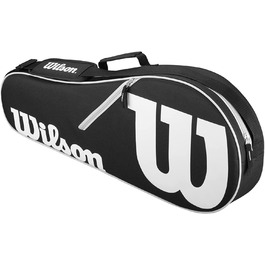 Wilson Advantage Tennis Bag Series (Black/White) - Tennis Racquet Bag for Players