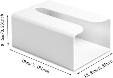 Tissue Box Cosmetic Bags Storage Box for Tissues Tissue Box Holder Wall-Mounted Tissue Box Suitable for Office, Bedroom, Bathroom, Toilet, Kitchen (3pc)