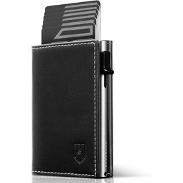 Портмоне чоловіче DODENSHA MagSnap Slim з відділенням для монет, RFID захистом, на 10+ карт, чорно-червоне (сіро-срібне)