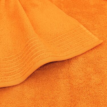 Möve Handtuchset New Classic 6-Piece Towel Set - 2X 30x50 cm + 2X 50x100 cm + 2x67x140 cm, 100% Cotton, orange