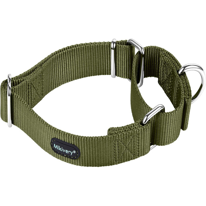 Нашийник для собак Mikivery Marraht Military Green, 35.5-53 см
