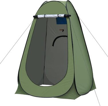 Намет для туалету та душу TUKAILAI для кемпінгу, 150x150x190 см, зелений