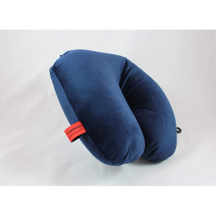 Подушка для подорожей та шиї CuddleBug CSUA05 2 в 1, синя, 32x32 см, з переробленого пластику R-PET
