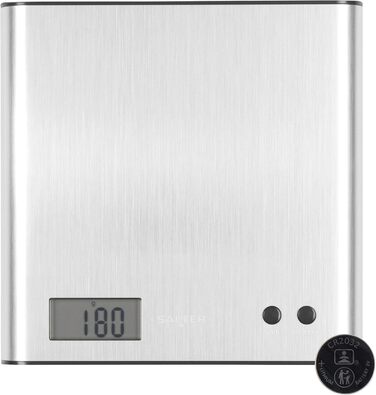Кухонні ваги Salter 1066 BKDRAS15 Arc - цифрові, з LCD дисплеєм, максимальна точність, функція таро та додавання, чорний (Edelstahl)