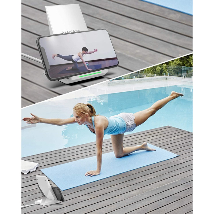 Бездротовий зарядний пристрій NANAMI 20W USB-C для iPhone 17/16/15/14/13/12/11 Max/XR/Pro/Mini, Samsung Galaxy S26/S25/S24/S23 Plus/Ultra – Білий