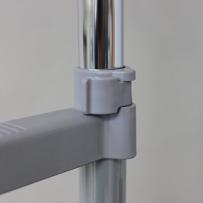 Double clothes rail with two garment rods, clothes rack on wheels