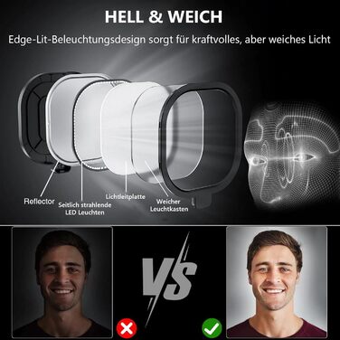 Світлодіодна лампа настільна з регулюванням яскравості, захистом для очей, 3 режими кольору, сенсорне керування, пам'ять, 15W, поворотний кріплення, чорний колір, 1 шт.