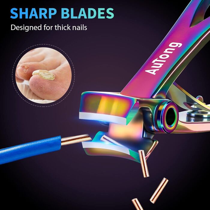 Професійний набір для стрижки нігтів для сім'ї, великий, кольоровий (радуга)