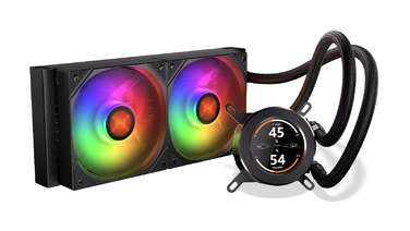 Рідинне охолодження AIO KRUX HydroGlance 240 ARGB з LCD-дисплеєм