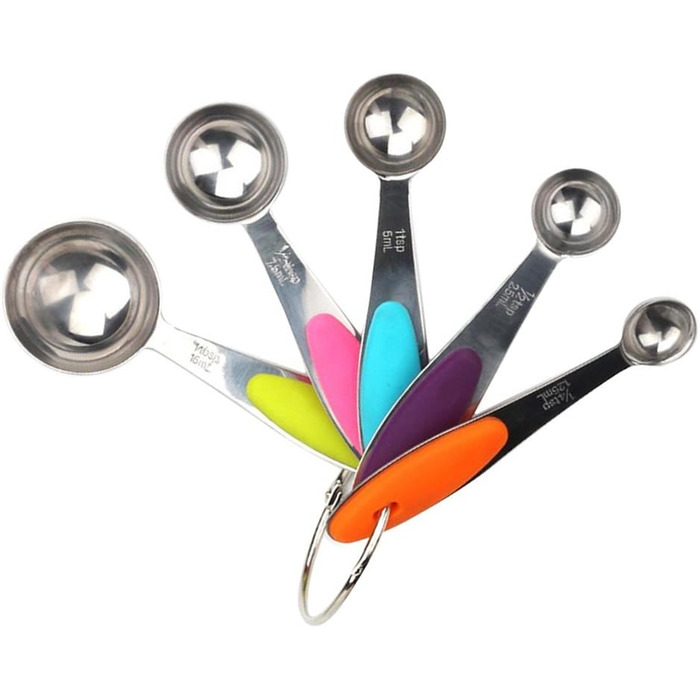 10-Piece Stainless Steel Measuring Cup and Spoon Set for Baking, Cooking, Kitchen Helper
