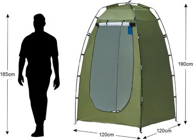 CLIPOP Pop-Up Tent - Waterproof, Lightweight, 1-Layer Spring Camping Tent - Easy Setup for Beach, Hiking, Festival & Outdoor Use (Green)